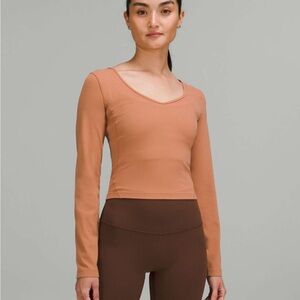 lululemon athletica Align Long Sleeve Top in Dusty Clay
